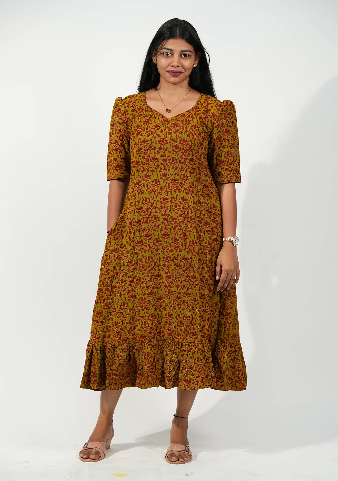 Rose Harvest Tiered Dress